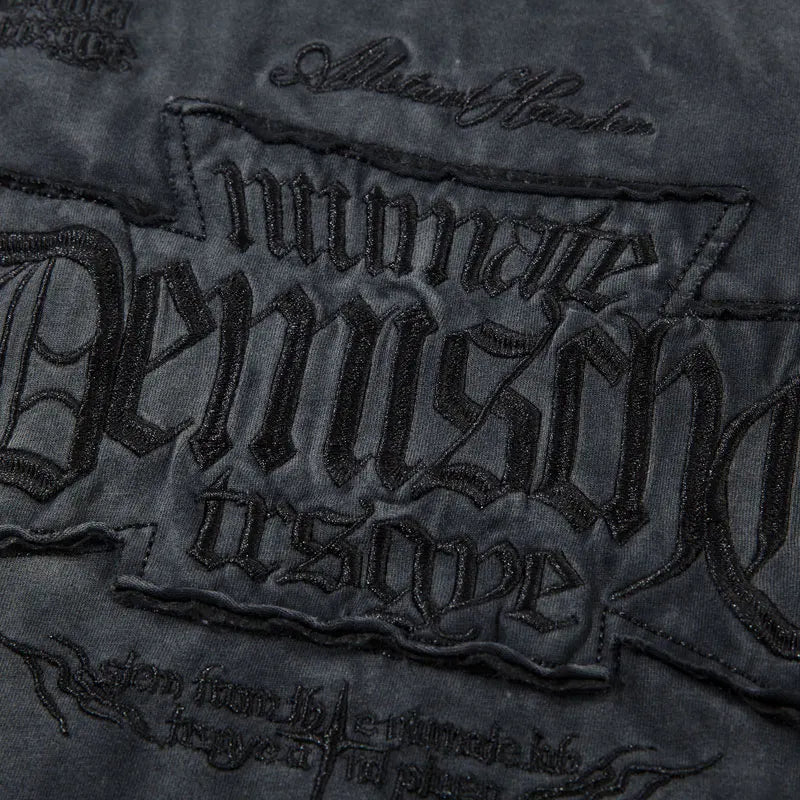 Vintage T-Shirt Y2K Grunge Embroidered Letter Patch Tie Dye Oversized Tshirt Streetwear Hip Hop Punk Gothic Baggy Harajuku Top