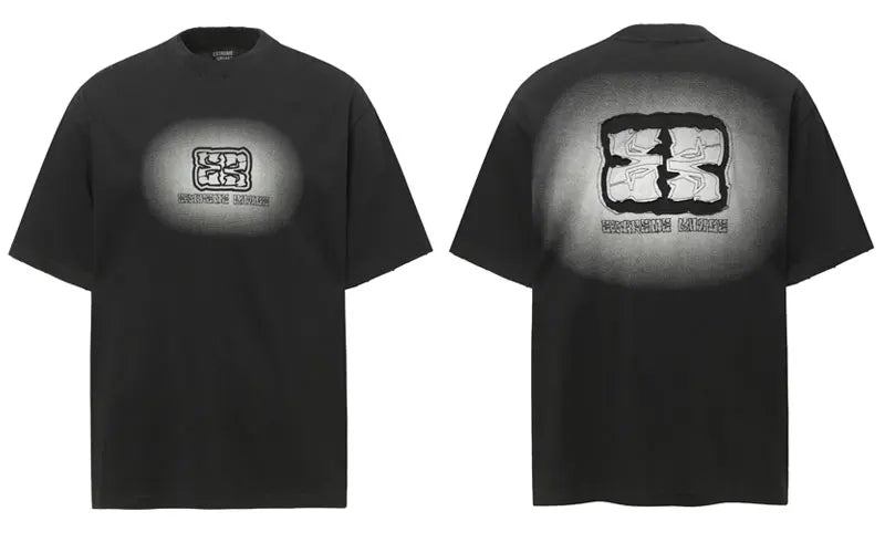 Vintage Tshirt Grunge Graphic Printed Embroidered Patch T-Shirt Hip Hop Punk Gothic Streetwear Shirts Harajuku Casual Baggy Top