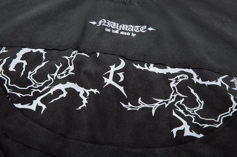 Vintage T-Shirt Y2K Grunge Graphic Printed Ripped Hole Tie Dye Streetwear Tshirt Hip Hop Harajuku Punk Gothic Baggy Top Shirts