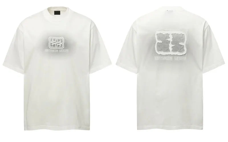 Vintage Tshirt Grunge Graphic Printed Embroidered Patch T-Shirt Hip Hop Punk Gothic Streetwear Shirts Harajuku Casual Baggy Top