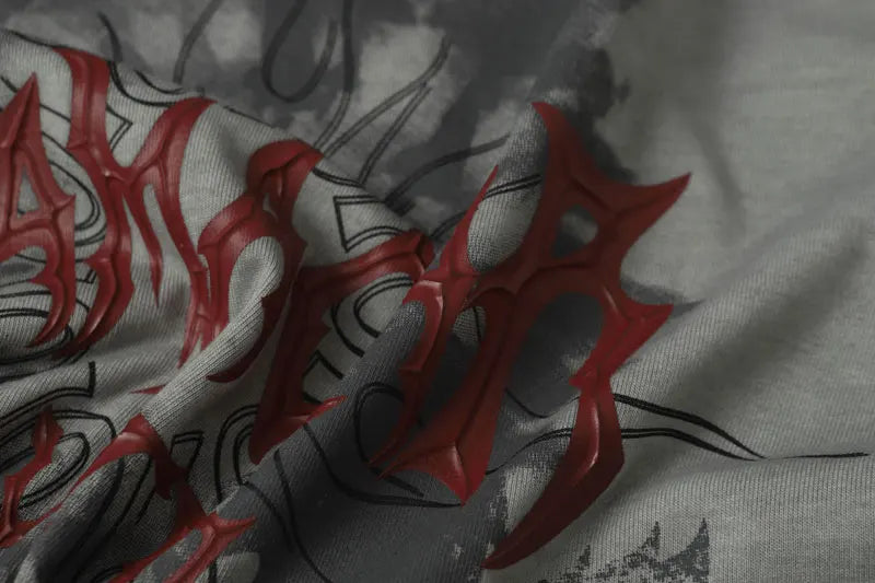 Vintage T-Shirt Y2K Grunge Graphic Printed Punk Gothic Short Sleeve Tshirt Streetwear Men Hip Hop Harajuku Casual Baggy Top Tee