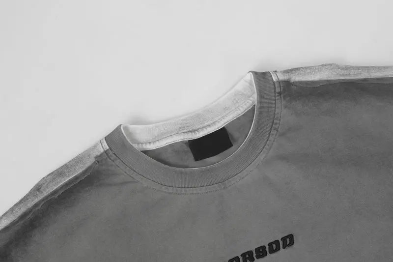 Two-Layer Grunge Longsleeves Shirt