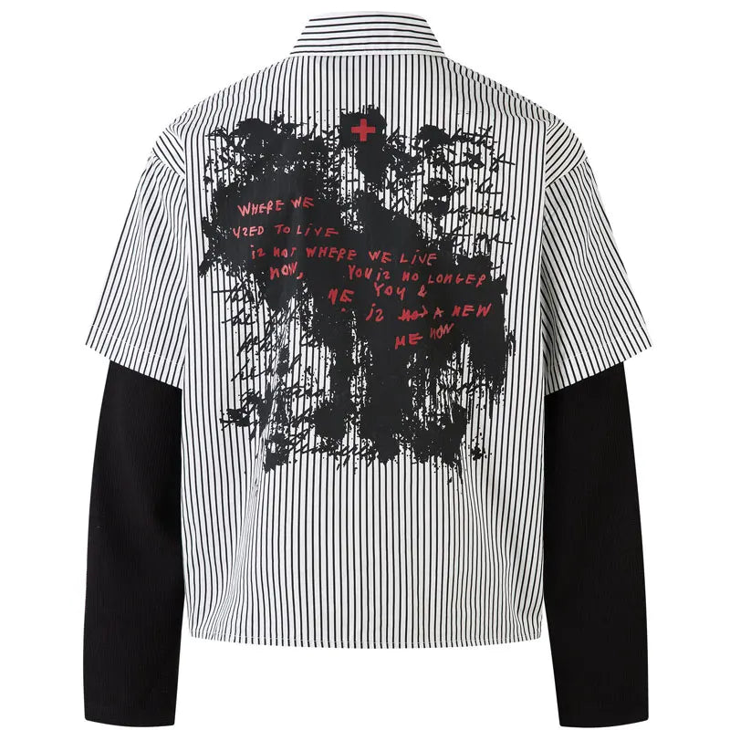 Layered Stripe Longsleeve Shirt
